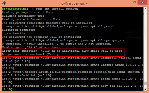 Installation OpenVPN
